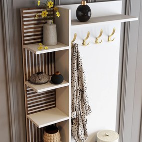 Mobilier hol Valery D (Alb + Auriu). 1089147