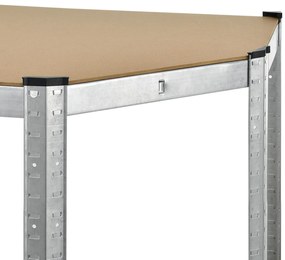 Juskys Raft de colt - 180x70x40-70 cm