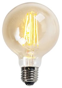 Lampă cu filament LED G95 5W 450 lm 2200K aur regulabilă