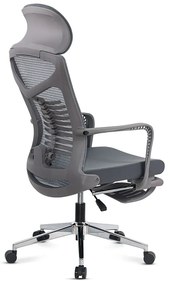 Scaun ergonomic din mesh rabatabil cu tetiera SYYT 9502 gri