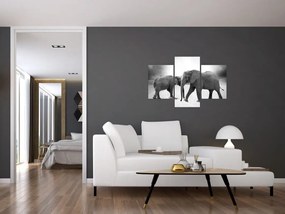 Tablou cu elefanți (90x60 cm)