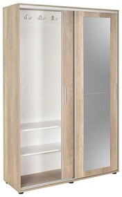 Pantofar Adore Porto cu cuier, 2 usi cu oglinda, 12 rafturi, capacitate 35 perechi incaltaminte, 120 x 212 x 40 Cm