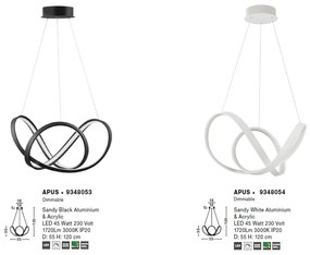 Lustra LED suspendata design modern APUS alba NVL-9348054