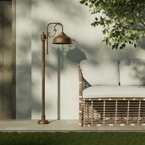 Stalp exterior IP44 realizat manual din alama Lipari