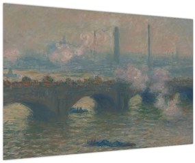 Tablou - Claude Monet, Waterloo Bridge, Gray Day, reproducere (90x60 cm)