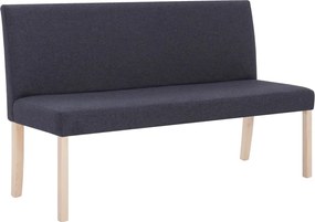 vidaXL Bancă, gri închis, 139,5 cm, poliester