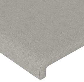 Tablie de pat cu aripioare gri deschis 93x23x78 88 cm textil 1, Gri deschis, 93 x 23 x 78 88 cm