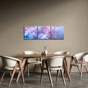 Tablou - Fum (cu ceas) (90x30 cm)