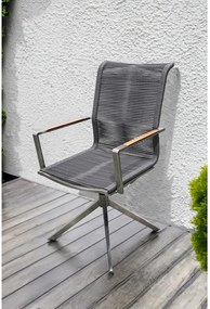Scaun de grădină gri din metal Rubiera – Garden Pleasure