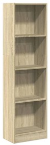 857785 vidaXL Bibliotecă, stejar sonoma, 40x24x143 cm, lemn prelucrat