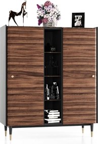 Bufet lemn masiv Auristelle 2 Uși, 135 × 54 × 160 cm