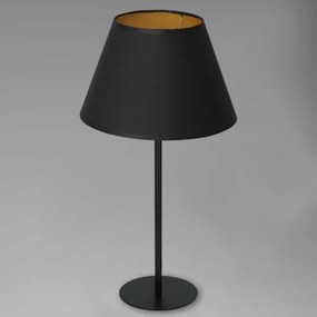 Lampă de masă ARDEN 1xE27/60W/230V d. 30 cm neagră/aurie