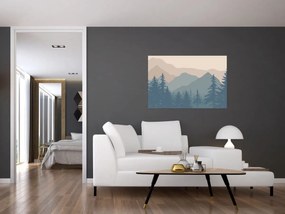 Tablou - Munții Turcoaz N⁰2 (90x60 cm)