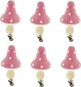Bureti decorativi MUSCI, set 6 buc, roz