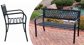 Banca de gradina-cu model de grilaj