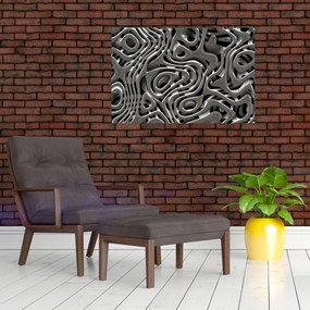 Tablou - Abstractizare metalică (90x60 cm)