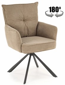 Scaun rotativ K528 velvet cappuccino