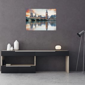 Tablou pe sticlă - Houses of Parliament din Londra (70x50 cm)
