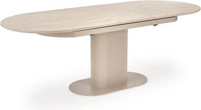 Masa extensibila FALONE, travertin/casmir, piatra sinterizata/metal, 1