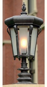 Stalp iluminat exterior din fier forjat, inaltime 86,2cm, AL6781