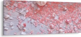Tablou - Atmosfera de litoral în nuanțe roz (120x50 cm)