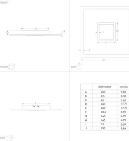Plafonieră LED RGBW dimabilă Eglo 900571 BORDONARA LED/21,5W/230V + telecomandă