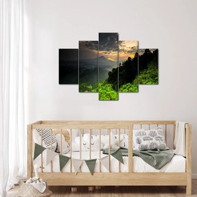 Tablou - peisaj montan verde (150x105 cm)