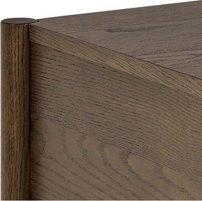 Noptieră în culoare naturală închisă cu aspect de lemn de stejar Monfort – Actona