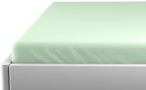 Cearsaf de jerseu pentru patut copii EXCLUSIVE 70x140 cm verde deschis