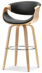 Scaun Bjorn H (stejar negru + crom). 1110650