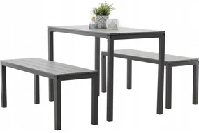 Set mobilier de grădină Yoggi (gri). 1096495