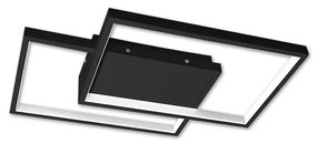 Plafonieră LED dimabilă 45W/230V 3000-6500K, negru, cu telecomandă