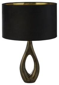 Lampă de masă Searchlight EU86531BK BUCKLOW 1xE27/60W/230V alamă