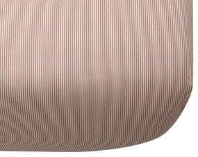 Cearsaf de pat din bumbac cu elastic Culoare maro, LINE 90 x 200 cm
