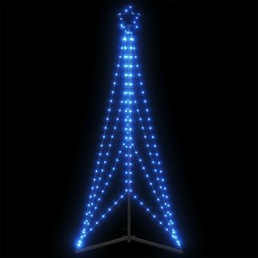 vidaXL Pom de Crăciun LED 363 LED-uri Albastru 182 cm