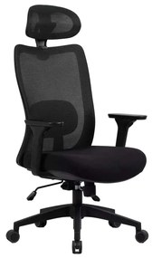 Scaun de birou Bevera Plus, negru