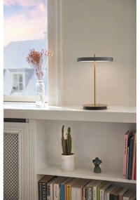 Veioză gri antracit LED cu intensitate reglabilă cu abajur din metal (înălțime 31 cm) Asteria Move – UMAGE