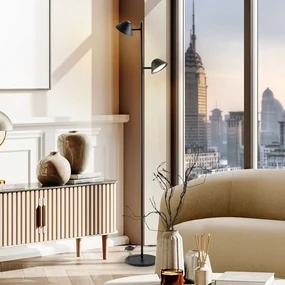 Lampadar/Lampa de podea LED design modern Taros negru