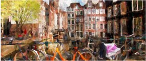 Tablou - Amsterdam, pictură (120x50 cm)