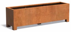 Vas de plante Corten - 200 x 50 x 60 cm