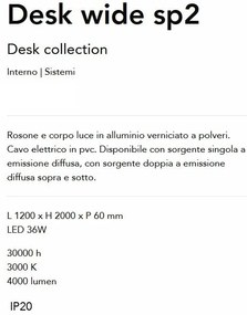 Lustra LED suspendata stil minimalist Desk wide sp2 negru