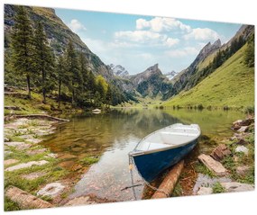 Tablou - Seealpsee, lac din Elveția (90x60 cm)