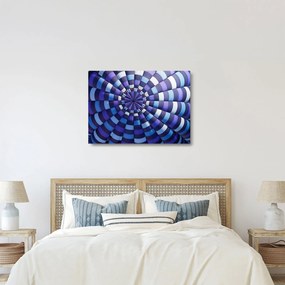 Tablou pe sticlă cu structura balonului zburător (70x50 cm)