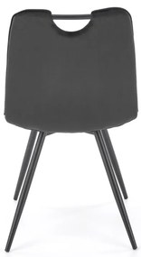 Scaun K521 velvet negru