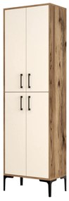 Comodă pentru pantofi Berlin A - Walnut, Cream