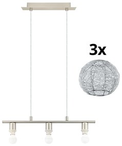 Lustră LED pe cablu Eglo MY CHOICE 3xE14/4W/230V crom