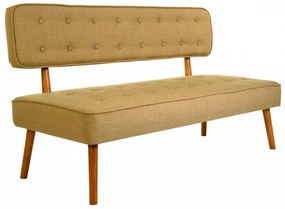Canapea 2 Locuri, Lemn Solid, Westwood Loveseat, Cafeniu