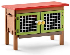 Schleich 42420 Cușcă pentru iepuri cu animale șiaccesorii, 25 x 11 x 16 cm