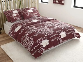 Lenjerie de pat din bumbac Culoare maro, COFFEE