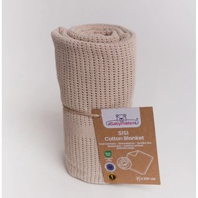 Babymatex Pătură pentru copii Sisi mocha mousse,75 x 100 cm